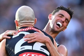 Veterans Steele Sidebottom and Scott Pendlebury became dual premiership players for their club last season, but have been below their best so far in 2024.