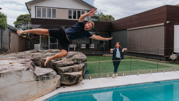 Rob Palmer, best known for teaching people DIY on Better Homes and Gardens, and his wife Gwenllian, have renovated their family home in Allambie Heights.