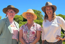 Penny Dakin, Nicola Forrest and Louise Olney of the Minderoo Foundation.