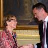 Premier Chris Minns and NSW Governor Margaret Beazley when he was sworn in as Premier in March 2023.