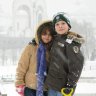 Anya and Michael in their first Moscow winter, 2006