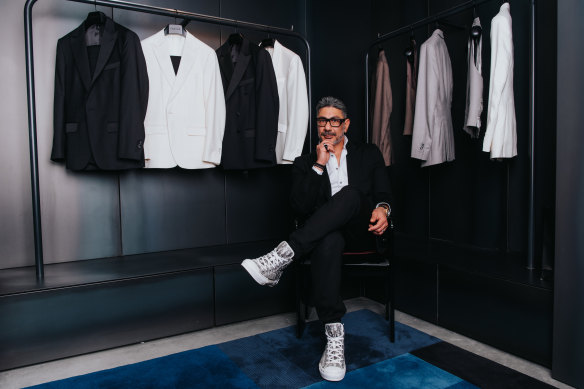 Joe Farage in his five-level Darlinghurst menswear boutique