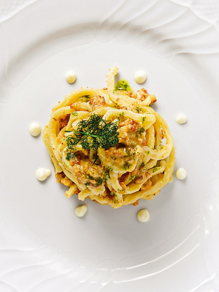 Tonnarelli di kamut al ragù bianco