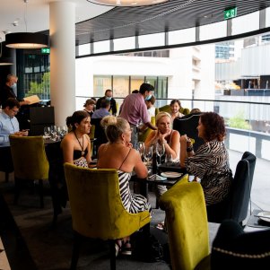 The open-air steakhouse at Martin Place.