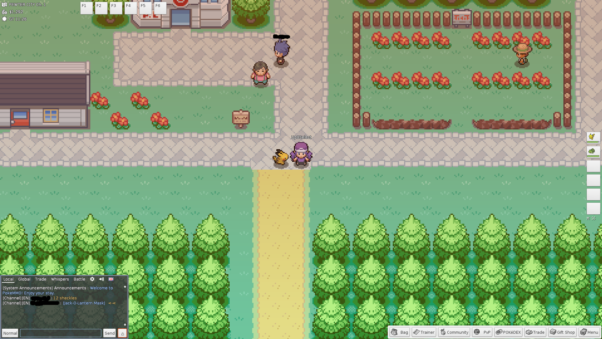 r/pcmasterrace - Pokemon Firered Version running at native 1080p 60fps with MMO Multiplayer and other enhancements thanks to PokeMMO.