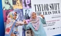 FILE PHOTO: Taylor Swift's fans, or Swifties, pose for a picture at the National Stadium during Swift's Eras Tour concert in Singapore March 2, 2024. REUTERS/Caroline Chia/File Photo