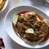 The bakar chicken blends  Indonesian and Lebanese influences.