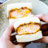 The prawn sando, pictured at the original Sandoitchi in Darlinghurst.