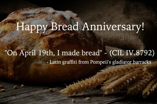 feenyxblue:
fuckyeahbiguys:
 Weve waited a year to reblog this. Happy Bread Anniversary!
Because its important to celebrate the little victories in life.

No, no, no!
This is April 19 on the Julian Calendar.
The real bread day is on April...