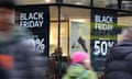 Shopping footfall decline<br>File photo dated 22/11/18 of shops in Canterbury, Kent, displaying offer posters ahead of Black Friday sales. New retail figures suggest the number of visits to town centres and shopping hubs in November dropped at the fastest rate since the recession, with a 3.2% decline in footfall. PRESS ASSOCIATION Photo. Issue date: Monday December 10, 2018. See PA story CITY Footfall. Photo credit should read: Gareth Fuller/PA Wire