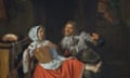 Painting: The Licentious Kitchen Maid by Pieter Gerritsz van Roestraten.