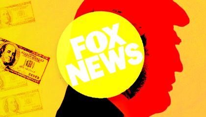 fox news logo over donald trump overlay