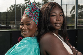 Philicia Kabia (left) and Aminata Madua are the president and vice president of the Kama Umoja Women’s Cup.