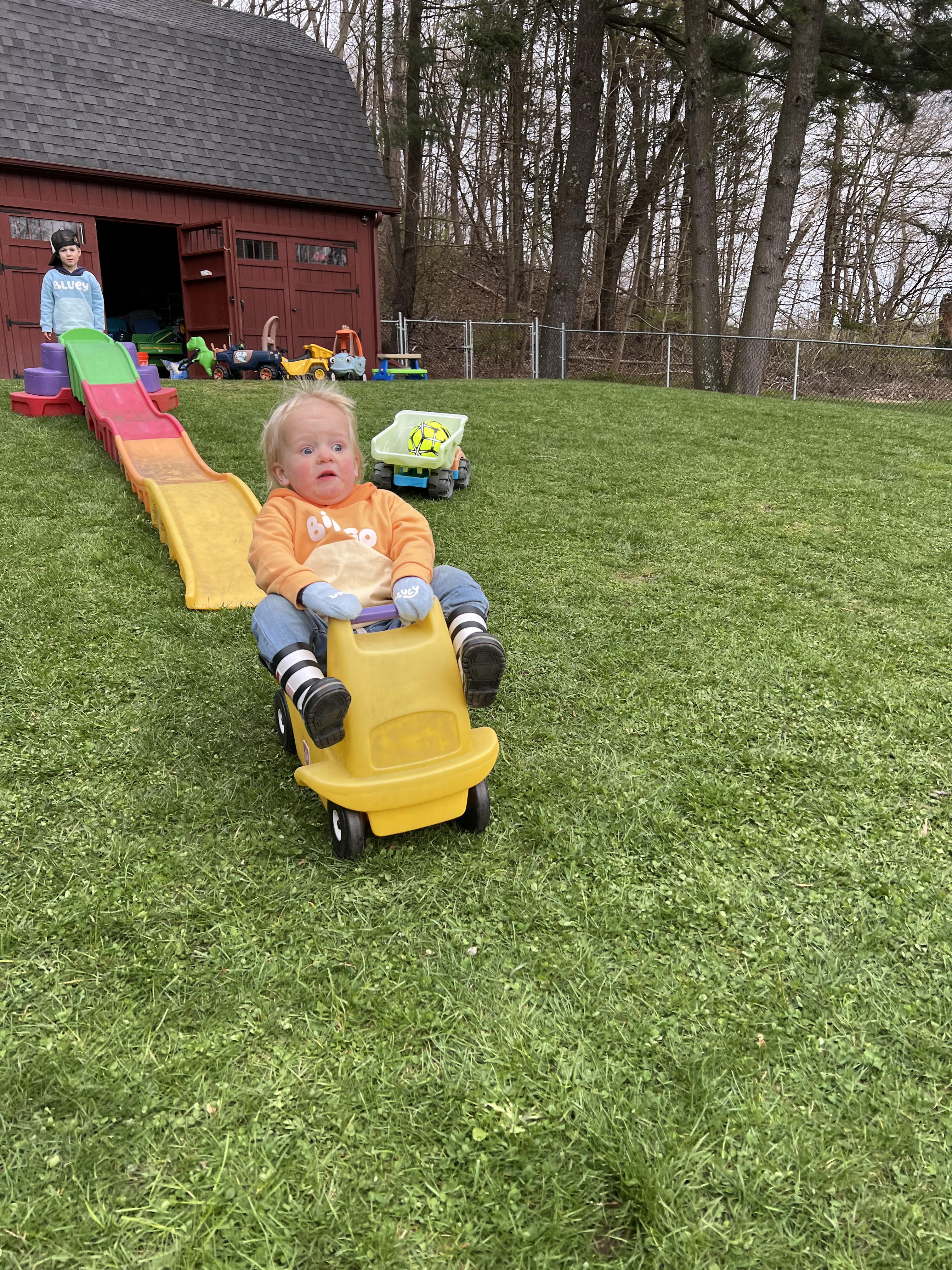 r/photoshopbattles - PsBattle: Kid hanging on for dear life.