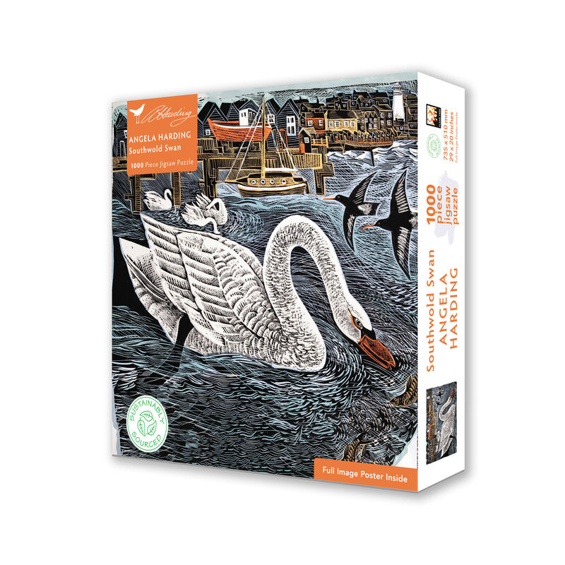 Angela Harding: Southwold Swan Jigsaw Puzzle, 1000 pieces