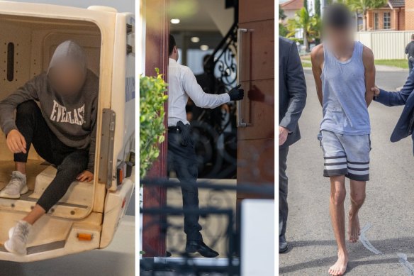 Teenagers are arrested in a counter-terrorism raid in Sydney.