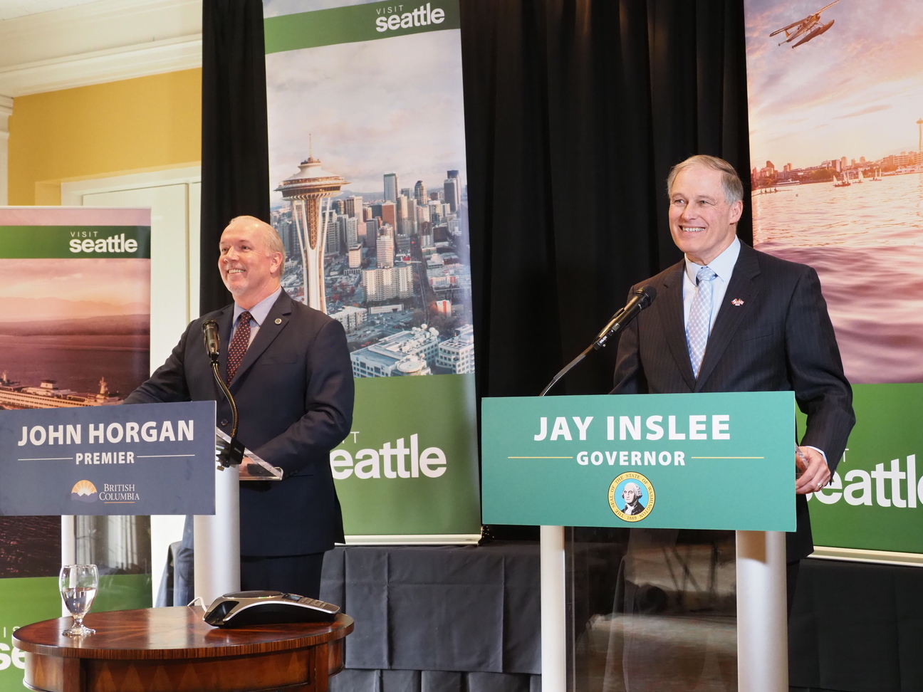 Jay Inslee and John Horgan