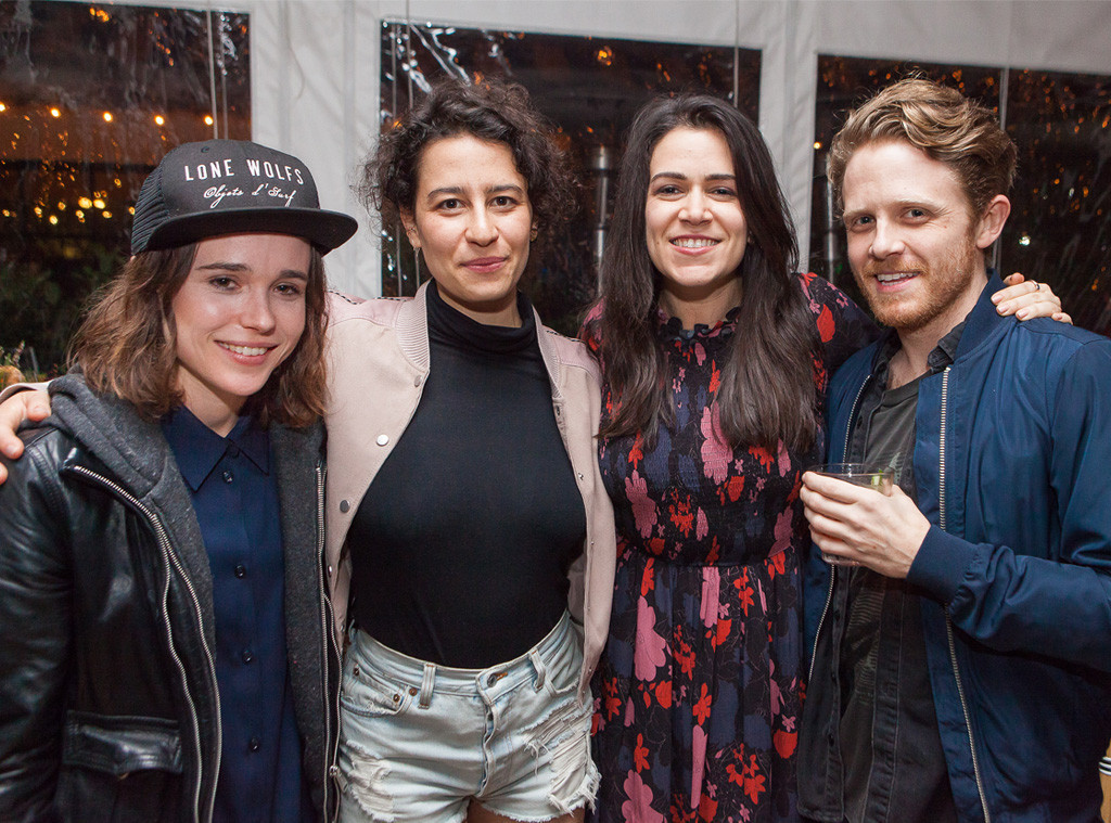 r/actuallesbians - Ellen Page, Ilana Glazer, Abbi Jacobson and Ian Daniel. So much yes.