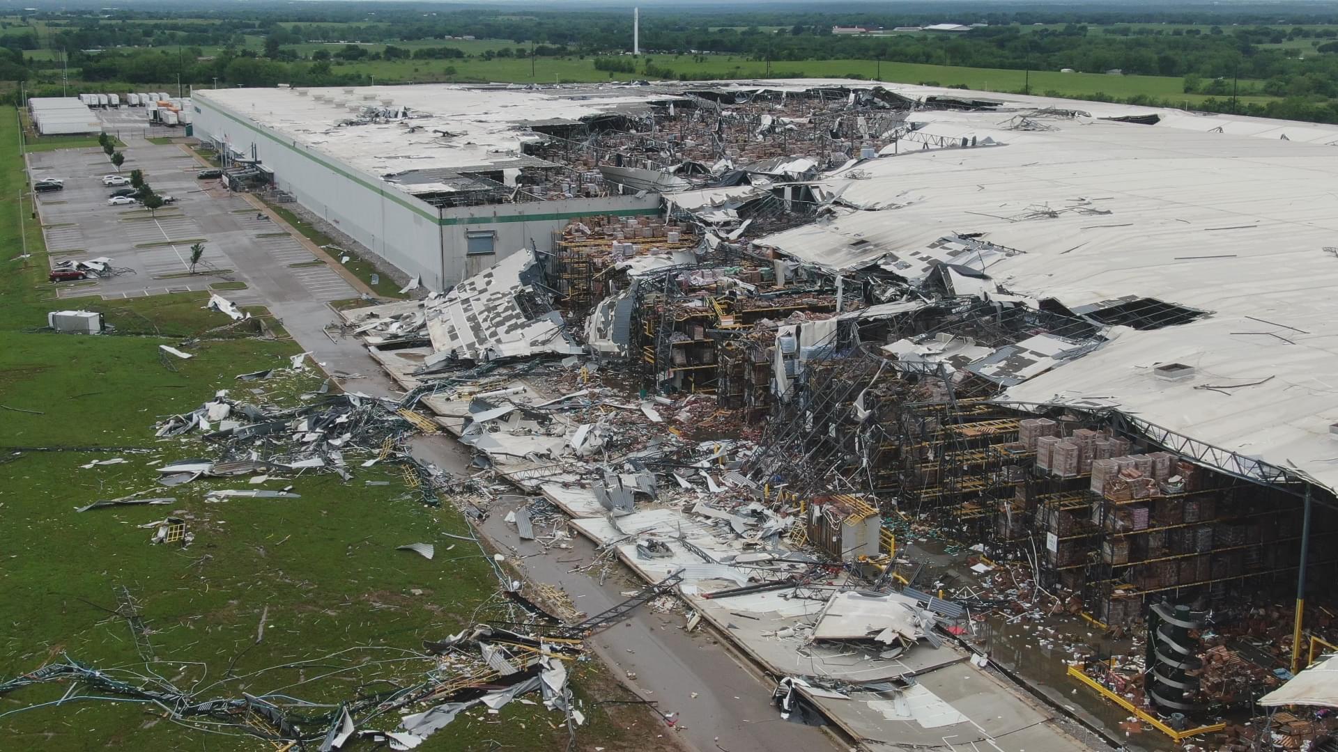 r/pics - Tornado went through my workplace and 30,000 are without electricity.