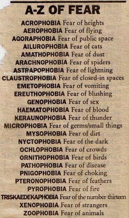 r/coolguides - A cool guide about different types of fears