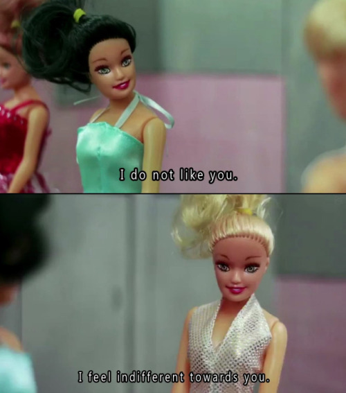 mpgis Mackenzie Zales saying "I do not like you" and Deandra Danugerl replies, "I feel indifferent towards you."