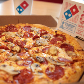 Domino's menu items.