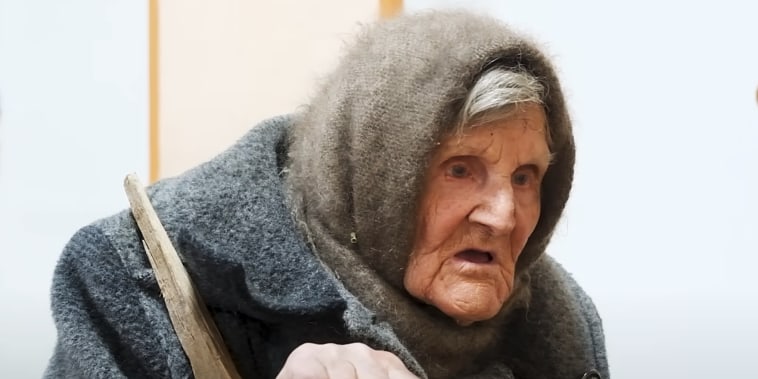 Elderly Ukrainian Woman Treks 6 Miles Under Russian Shelling