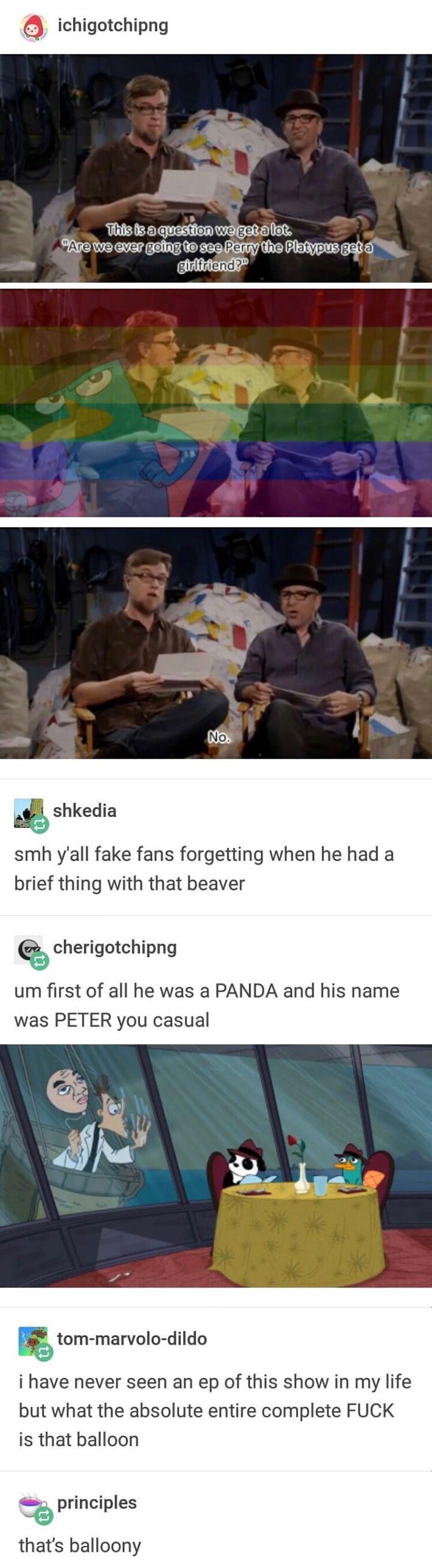 r/CuratedTumblr - [Phineas and Ferb] Perry