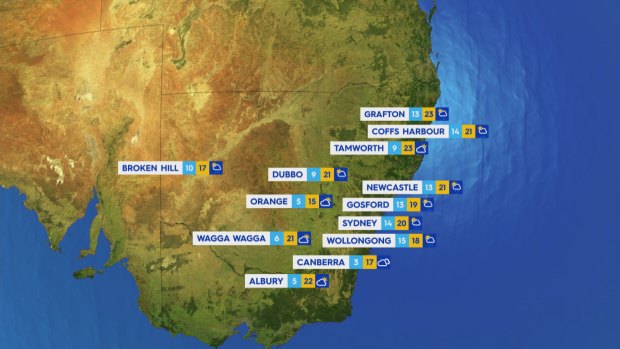 National weather forecast for Friday May 3