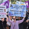 WA public school teachers strike over pay and conditions on April 23.