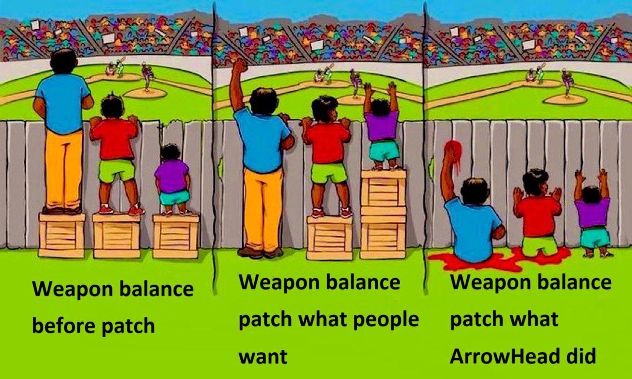 r/Helldivers - ArrowHead-style Weapon Balance Patch