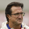 Western Bulldogs coach Luke Beveridge at training on Thursday.