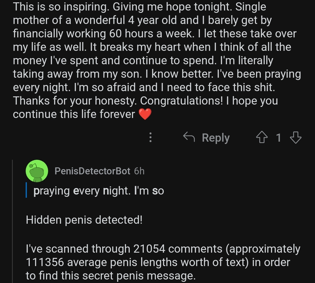 r/comedyheaven - Secret penis message