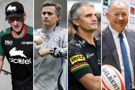 Wayne Bennett, Jose Mourinho, Ivan Cleary and Eddie Jones.