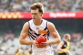 Jye Amiss against Richmond at the MCG.