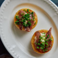 Crumpets with anchovies and smoked butter at Prince Dining Room.