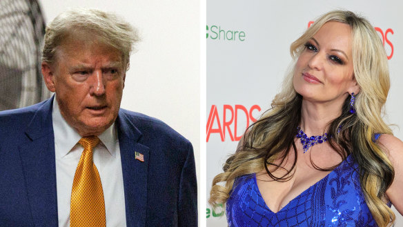 Stormy Daniels recounted having sex with Donald Trump in a hotel room.