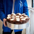 The cinnamon babka with cream cheese icing.