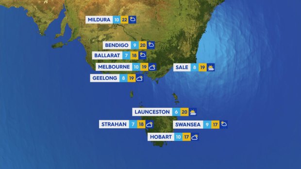 National weather forecast for Thursday May 9