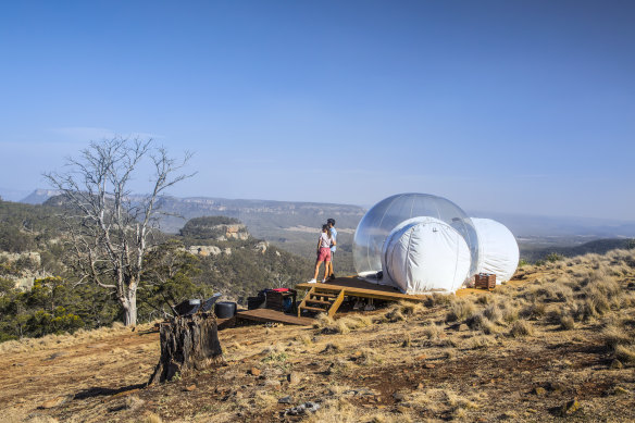 Bubbletent Australia: Gaze out across the world’s widest canyon.