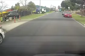 SUV driver narrowly avoids childcare centre collision