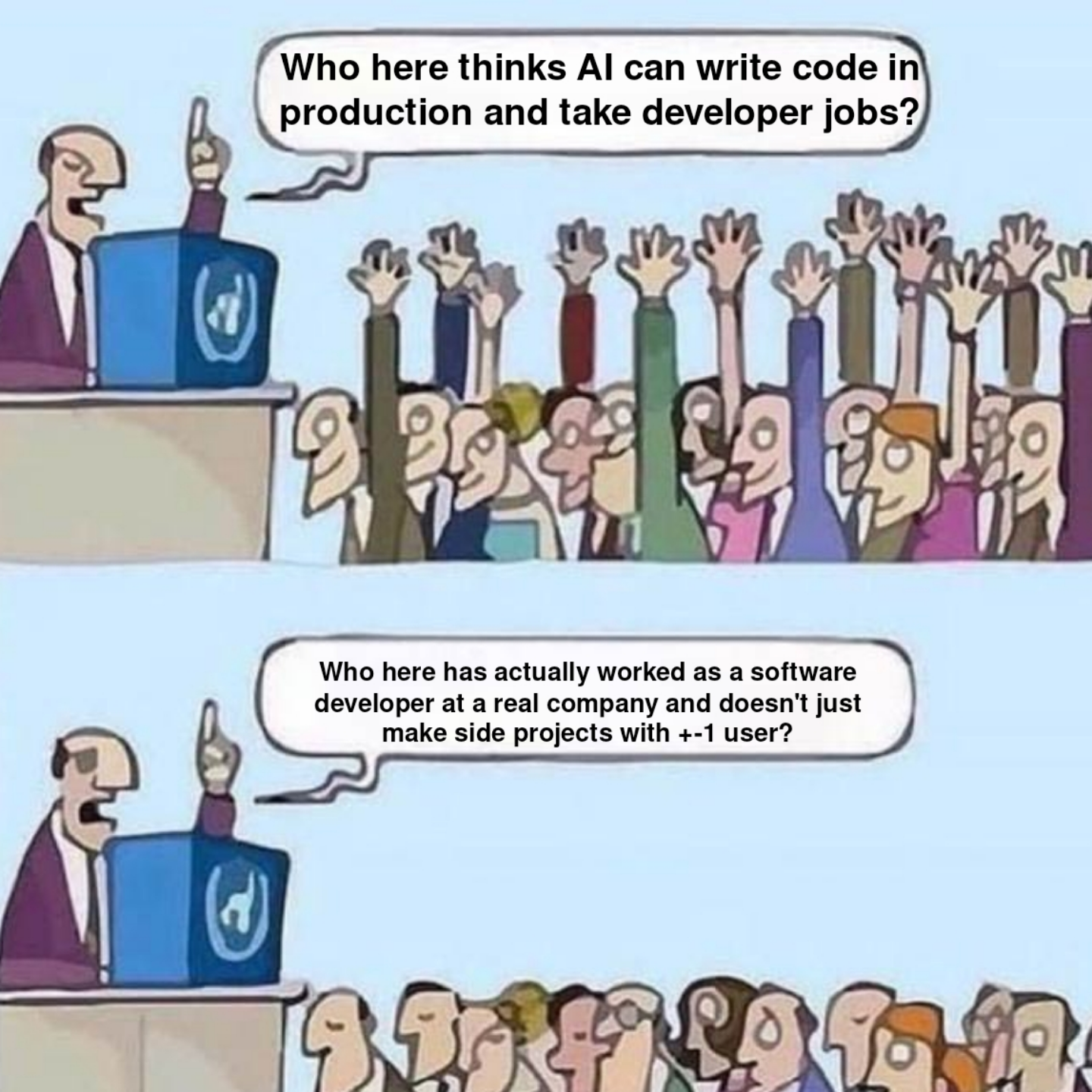 r/ProgrammerHumor - aiIsCurrentlyAToolNotAReplacementIWillDieOnThisHillToTheEnd