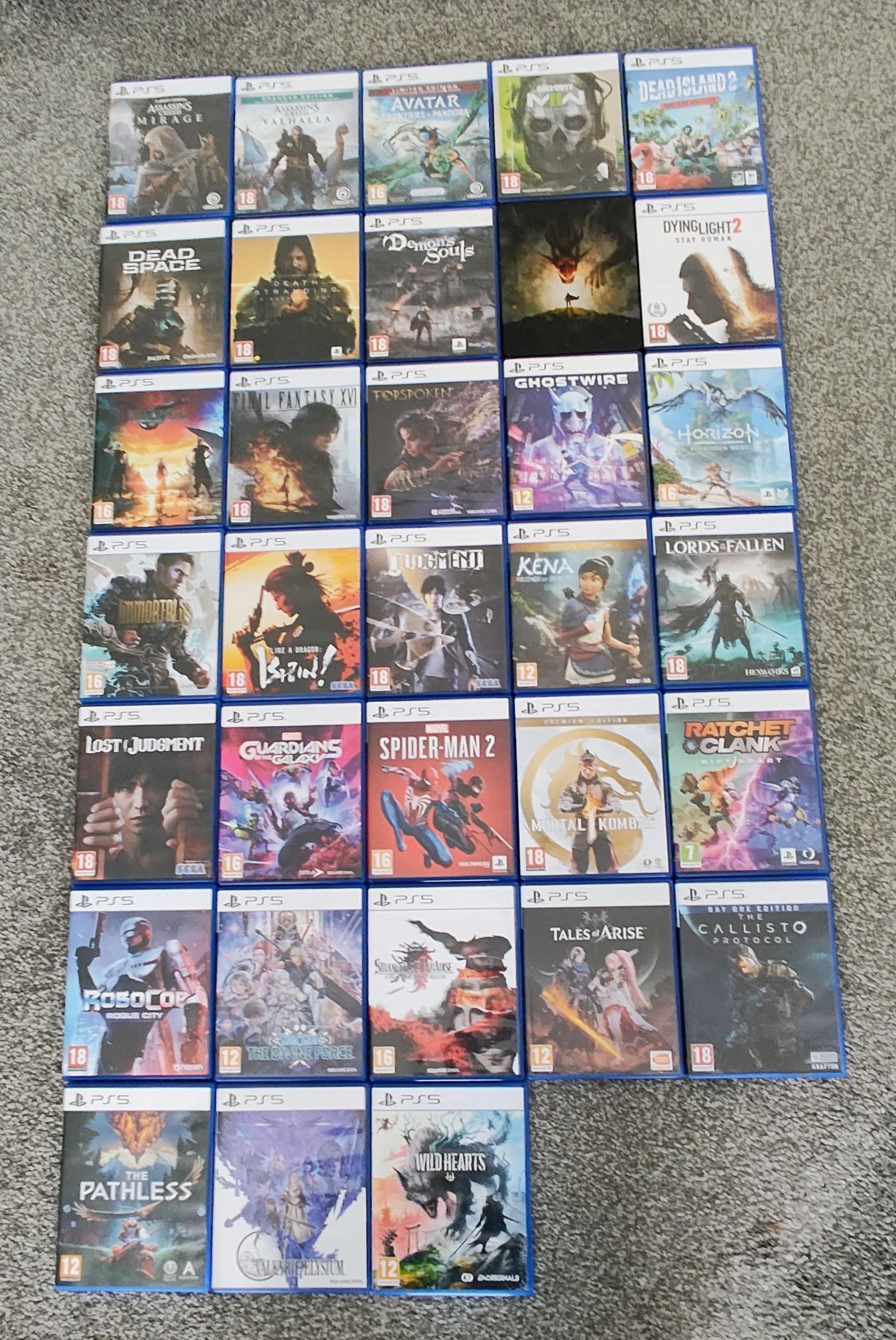 r/playstation - Current PS5 Physical collection! Whats your favourite?