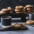 Chocolate, rye and espresso cookies.