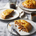 Vegetarian-friendly pithiviers filled with mushroom ragu.