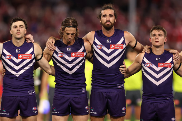 Emotions were raw as the Dockers paid tribute to former player Cam McCarthy on Friday night.