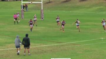 Gungahlin Bulls winger Caitlin Turnbull scored five tries in a big win. Picture BarTV Sports