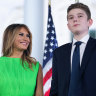 Melania Trump and son Barron, who graduates from high school next week.