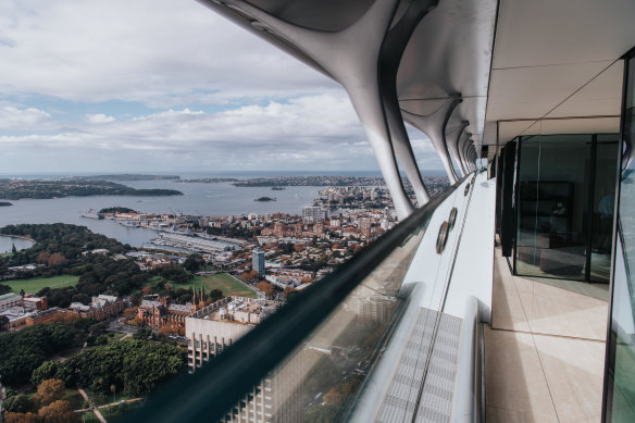 The penthouse in the Greenland Centre offers views over Sydney. 