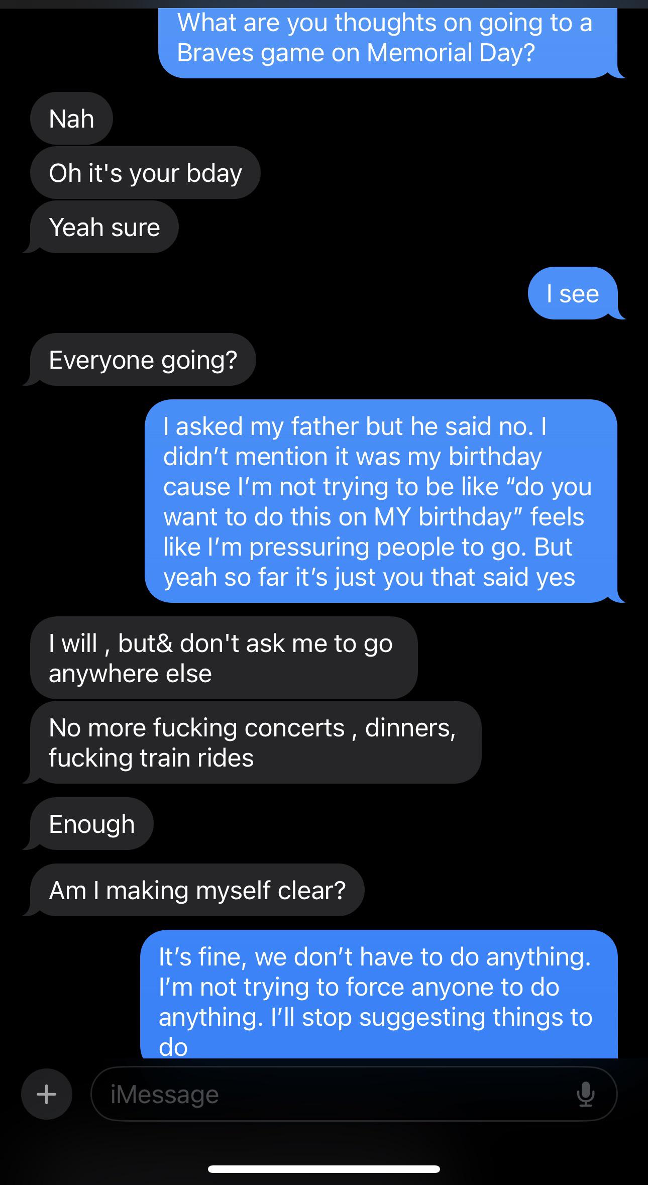 r/Wellthatsucks - Just trying to make plans for my birthday with my step dad